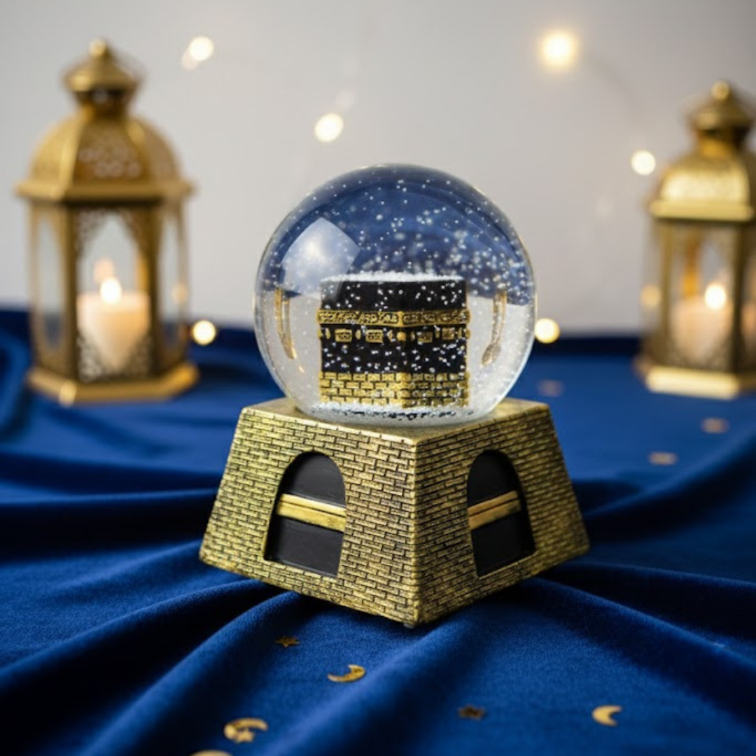 Kâbe Kar Küresi – İlahili Ve Su Efektli