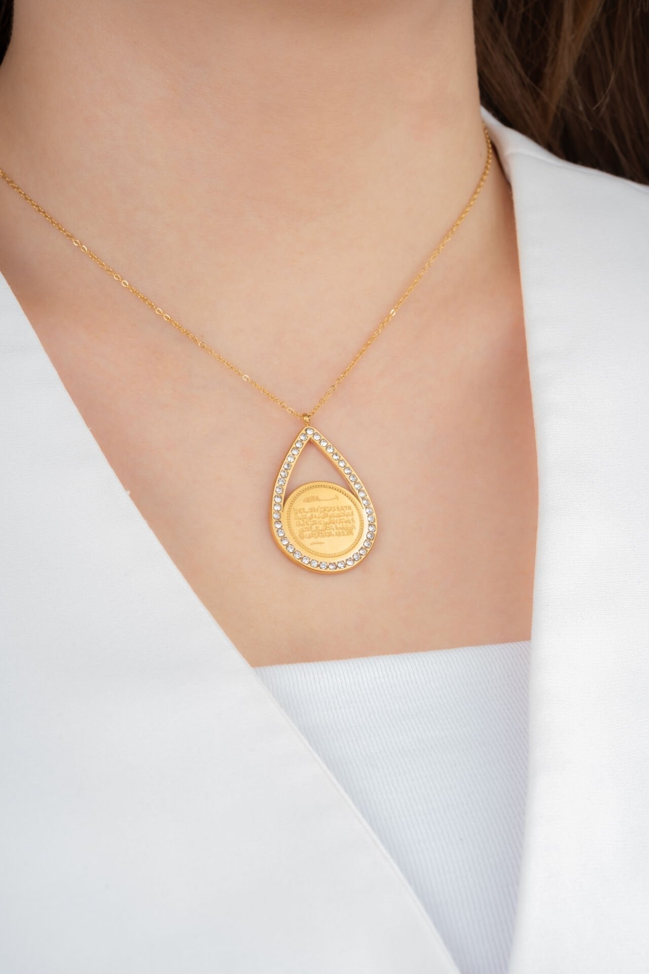 Damla Ayet-el Kürsi Kolye