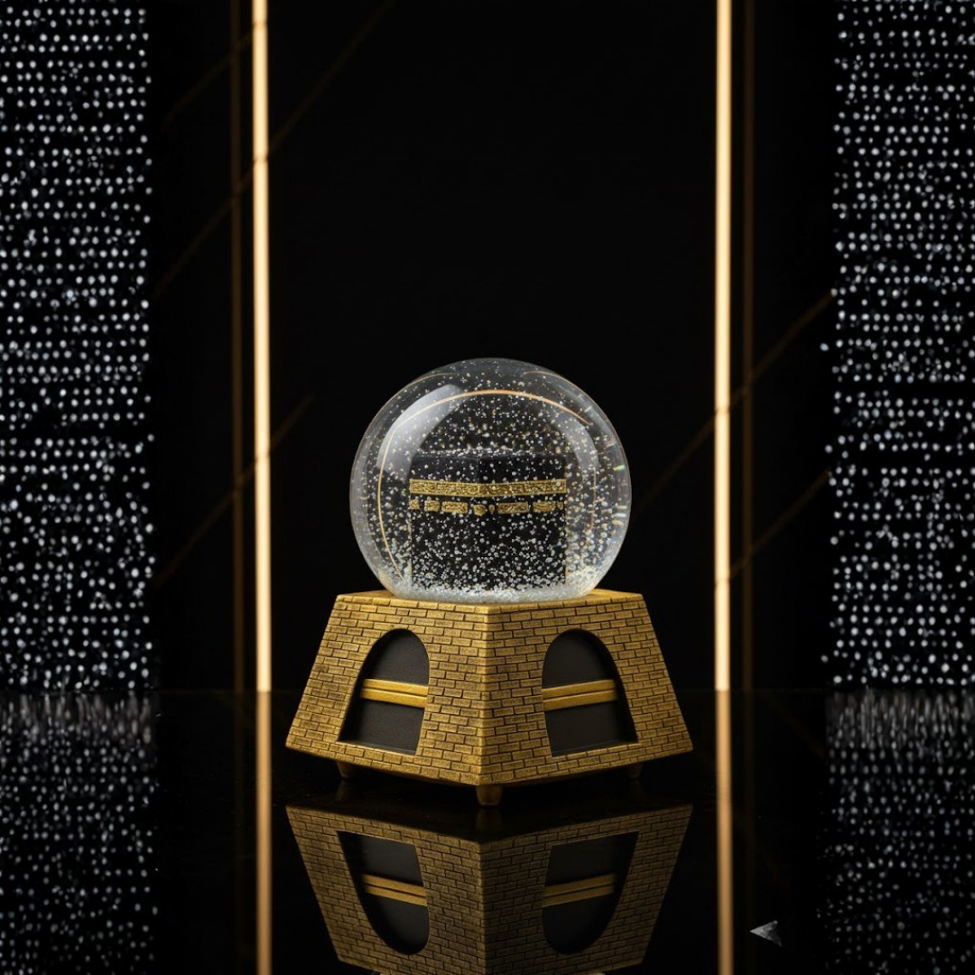 Kâbe Kar Küresi – İlahili Ve Su Efektli