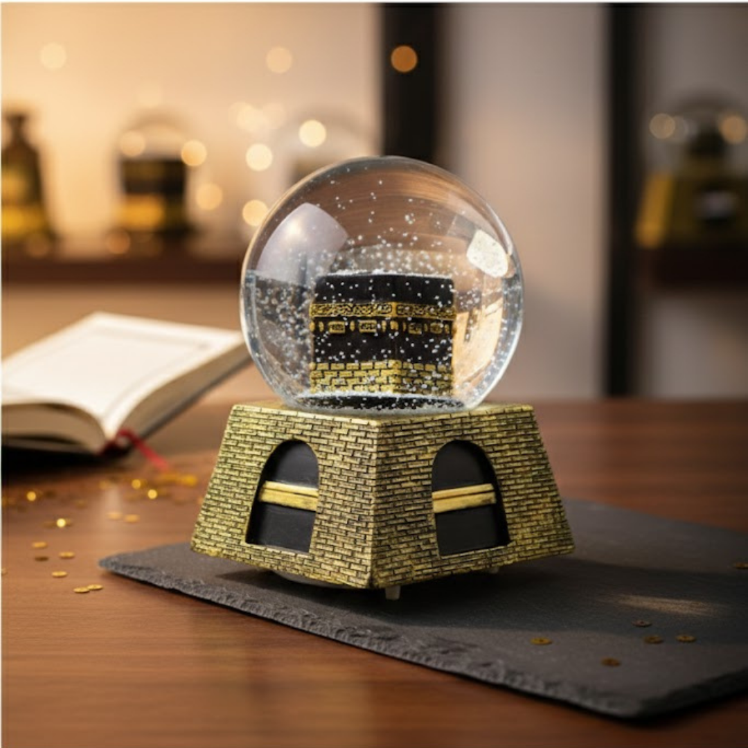 Kâbe Kar Küresi – İlahili Ve Su Efektli